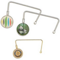 Purse Hanger with Photo Dome Emblem & Angled Handle